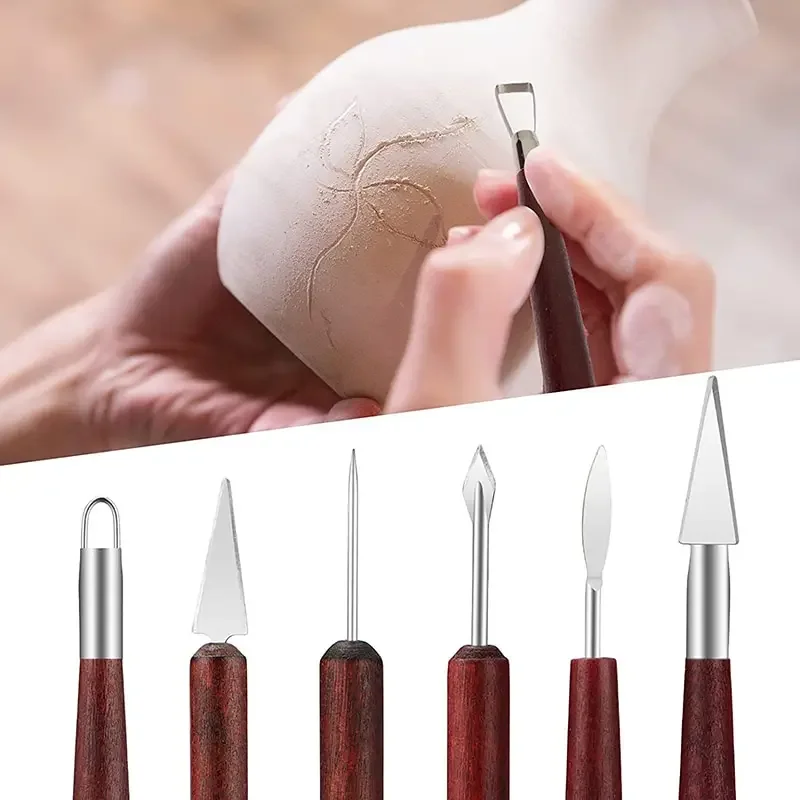 Artist's 6-Piece Wooden Potter - огляд і ціна Wood Chisel Set