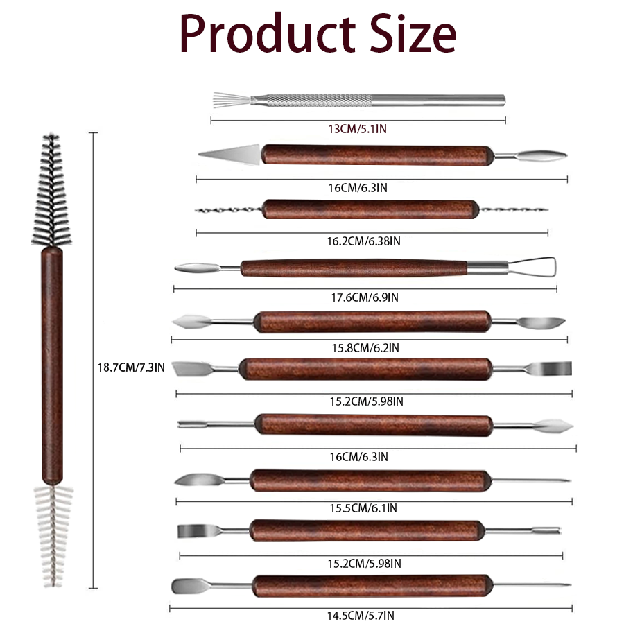25/40Pcs Pottery & Clay Sculpt - огляд і ціна Wood Chisel Set